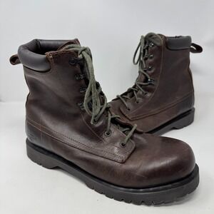 Vintage Dr Martens Warner Brown Paratrooper Boots AW004 Men's Size 13 M
